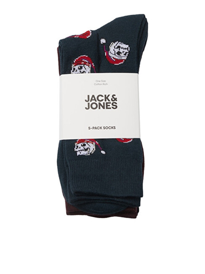Çorape për meshkuj, JacXMas, 5 copë, shumëngjyrëshe