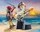 Lodër set piratësh Playmobil Pirates 71421 Cannoneer, me top, për fëmijë 4+