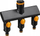 Ndarës uji Fiskars Triple Comfort, 3 dalje, valvula on off