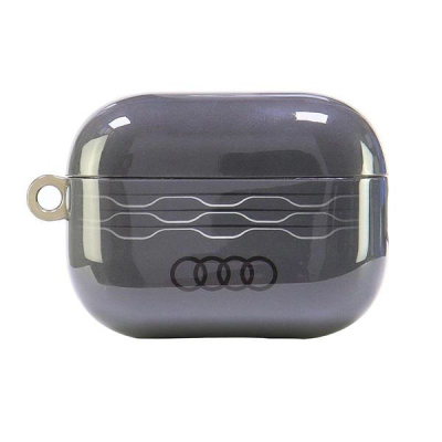 Навлака за слушалки Audi IML Geometric Pattern, за AirPods Pro 2, со алка, сива