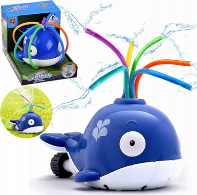 Sprinkler lodër Happy Whale ZA4281, për oborr, ngjyrë blu