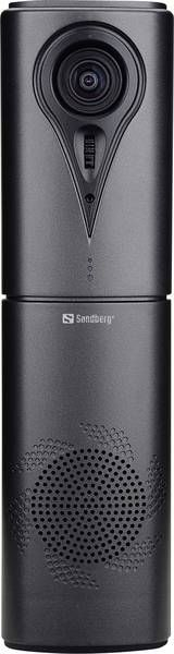 Webcam Sandberg All in 1 ConfCam, 1080p Full HD, USB, e zezë
