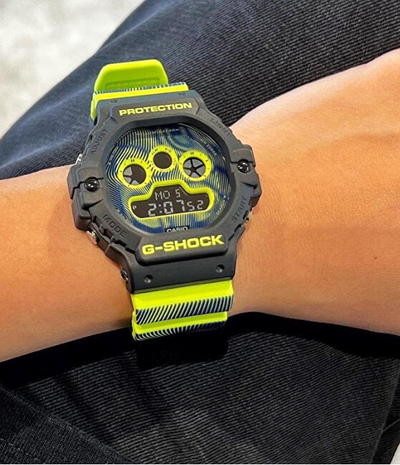Orë për meshkuj Casio G/G-SHOCK DW-5900TD-9ER (332), e kaltër/verdhë