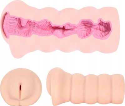 Masturbator Kokos Gloria Flesh, 20cm, material TPR, ngjyrë lëkure