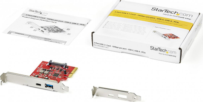 Kartë zgjeruese StarTech.com PEXUSB311AC2, 2 porta USB 3.2 Gen 2, PCIe x4