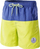 Shorc plazhi për kalama AquaWave DRAKON JR, poliester, madhësia 158, blu navy me lime