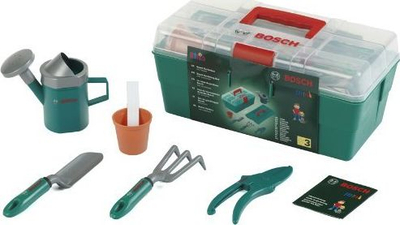 Set lodrash për kopësht Theo Klein Bosch Garden Professional, me gjëra brenda, jeshil