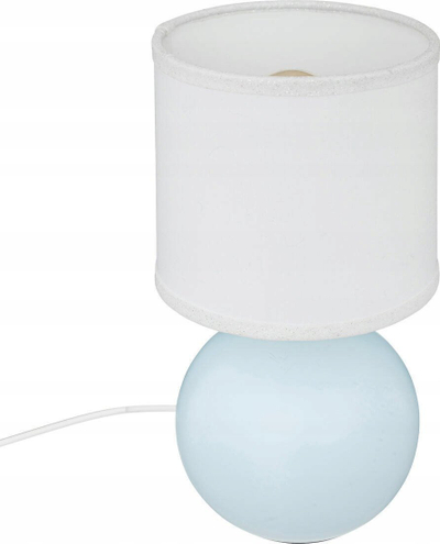 Lampë tavoline Atmosphera Metal Ball, 24.7cm, E14, blu e çelët