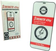 Xham mbrojtës USG Strength 45kg për iPhone 12 Pro Max, 6.7", 9H, transparent