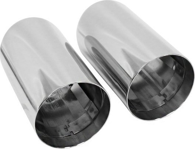 Fund auspuﬁ dekorativ CarFace, dalje dyfishe 70mm, hyrje 67mm, krom