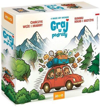 Lojë udhëtimi Play While Traveling, 4 në 1, tabelë dyanshme, shumëngjyrëshe