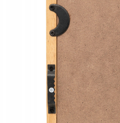 Pasqyrë drejtkëndëshe Atmosphera Kim Wood, 116x35cm, kornizë druri, ngjyrë druri natyrale
