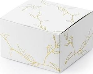 Kuti falënderimi Thank You Boxes White Branches, 6 x 3.5 x 5.5 cm, set 10 copë, e bardhë