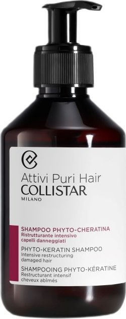 Shampo flokësh Collistar Pure Active Phyto Keratin, rigjeneruese, 250 ml