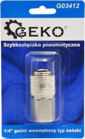 Konektor ajri GEKO, lidhje e shpejtë, filetë e brendshme 1/4"