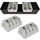 Platformë aerobie Eb Fit Step, 70 cm, lartësi e rregullueshme, gri e zezë