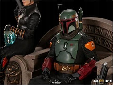 Figurë për koleksion Iron Studios Boba Fett on Throne, Art Scale 1:10, Star Wars, shumëngjyrëshe