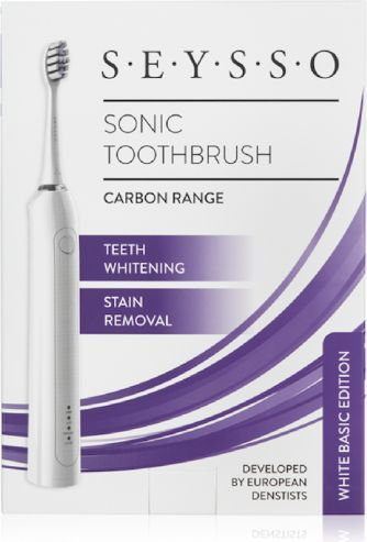 SEYSSO Carbon Basic Сонична Четка за Заби, Бела
