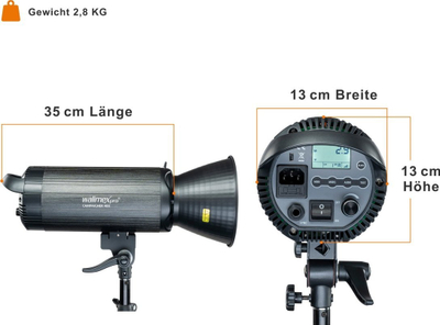 Set ndriçimi studio Walimex pro Campaigner 400 HS, blic 400 Ws, softbox 60x90 cm, i zi