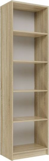 Raft librash Topeshop SHELF UNIT R50, kompensatë e laminuar, 5 rafte, sonoma oak