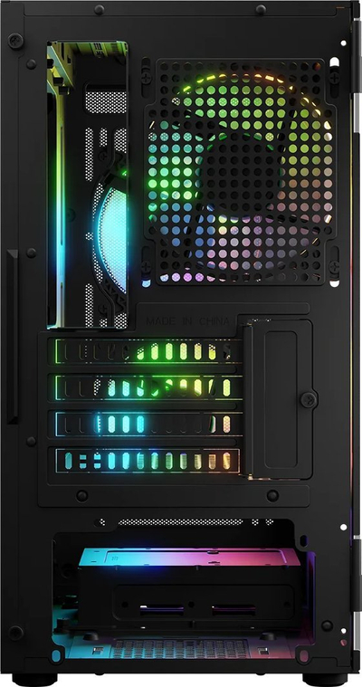 Kasë Logic Concept Portos Mini ARGB, e zezë, Mini Tower