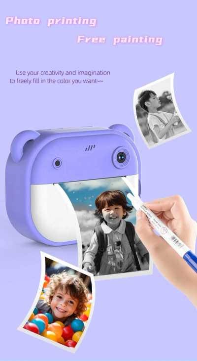 Kamerë me printer termik Smart Mimi 6021, bluetooth & USB, i kaltër