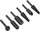 Set gurësh bluarës AWTools AW32852, 6 copë, bosht 6 mm