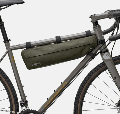 Çantë kornize biçiklete Brooks Scape Frame Bag, 3L, e papërshkueshme nga uji, Mud Green