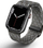 Rrip për Apple Watch Uniq Aspen, 44 45mm, thurje tekstili, gri e errët