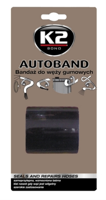 Shirit ngjitës auto K2 Autoband, për zorrë gome, i zi