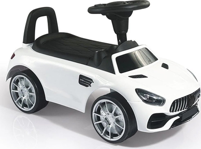 Makina Ride-on Dolu, për fëmijë 12 muaj+, me borie, e bardhë