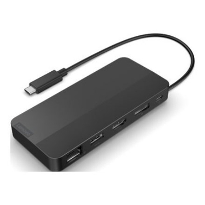 Stacion lidhës Lenovo USB‑C Dual Display, 100W, i zi