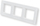 Kornizë xhami për mur Homematic IP Glass Frame 3-gang, madhësi 55, 3 vende, e bardhë