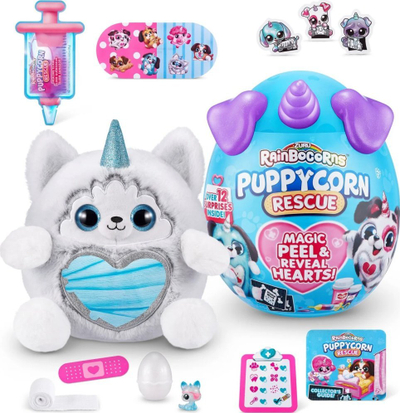 Lodër surprizë ZURU Rainbocorns Puppycorn Rescue, set shpëtimi qenushi, për fëmijë 3+