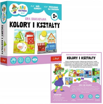 Lojë edukative KAZSTUDIO SA The Treflik Family Colors and Shapes Toddlers ABC, për kalamaj të vegjël, shumëngjyrëshe
