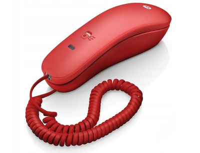 Telefon fiks Motorola CT50 me përgjigjës automatik, i kuq