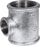Tee me vidë AGAflex, 1 1/2" x 3/4" x 1 1/2", e galvanizuar