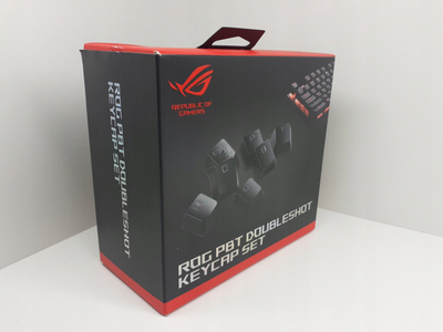 Kapakë tastiere ASUS ROG PBT AC03, për tastierë mekanike, doubleshot, ngjyrë e zezë