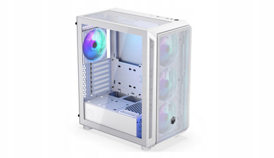 Kutia e kompjutrit Arx EY2A018, tower ATX, ARGB, e bardhë