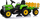 Traktor elektrik për fëmijë Ramiz MX-611, me rimorkio, deri 28 kg, jeshil