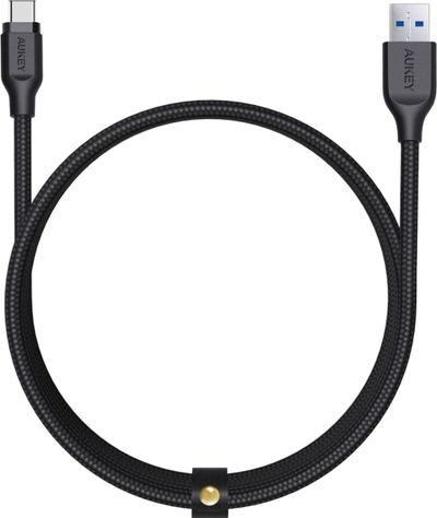 Kabllo Aukey, USB-C 3.0 në USB-A 3.1, 2m, e zezë
