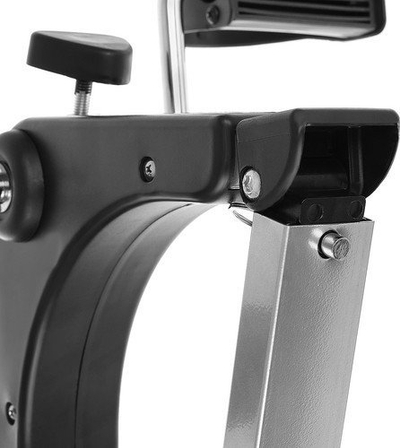 Pedalier fitness me ekran LCD, rezistencë magnetike, i palosshëm, i zi