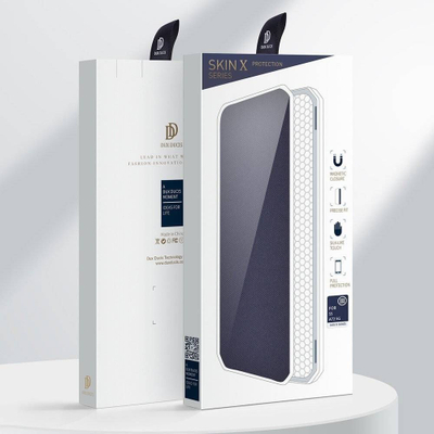 Këllëf Dux Ducis Skin X për Samsung Galaxy A72 4G, me kapak, blu