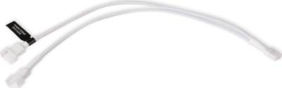 Kabllo Y-Splitter Alphacool 18723, 4-Pin në 2x 4-Pin PWM, 30cm, e bardhë