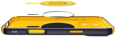 Kapotë mbrojtëse Spigen Nano Pop Hybrid MagSafe për iPhone 17 Pro Max, hibrid antishok, kompatibile MagSafe, vjollcë verdhë