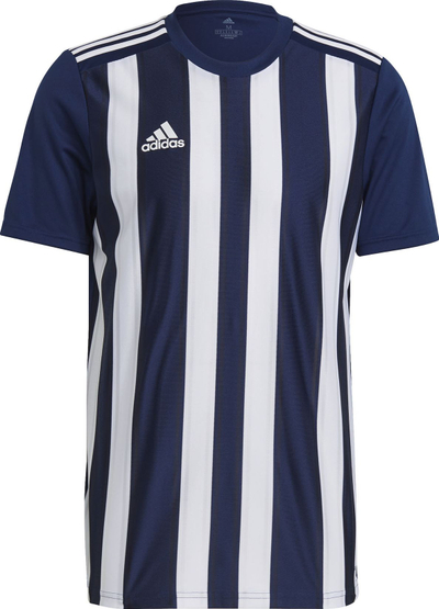 Спортска маица Адидас Striped 21 JSY M, полиестер 100%, AEROREADY, темно сина и бела