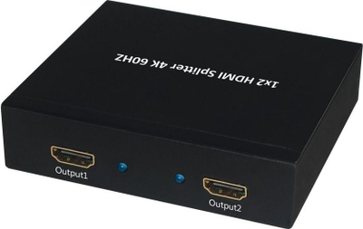 Ndarës HDMI Secomp VALUE 2x, 4K 60Hz, për tavolinë, i zi