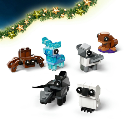 Kalendar aventurë LEGO Harry Potter 2025, set për me bo figura, shumëngjyrësh