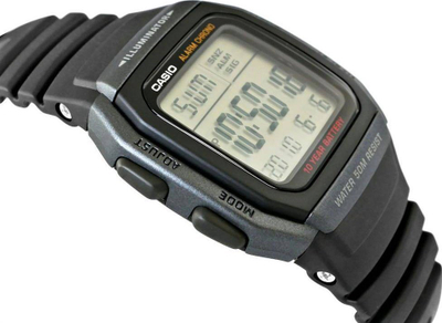 Рачен часовник Casio W96H-1B, дигитален, водоотпорен 50m, црн