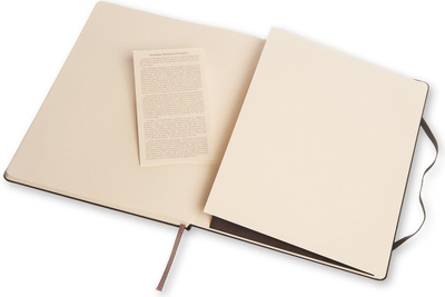 Bllok shënimesh Moleskine Classic XL, 19x25 cm, faqe bosh, i zi